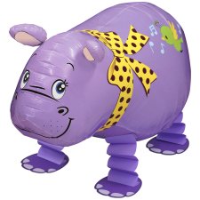 Hippopotamus Air Walker Ballon (mit Helium gefüllt) - Supershape helium