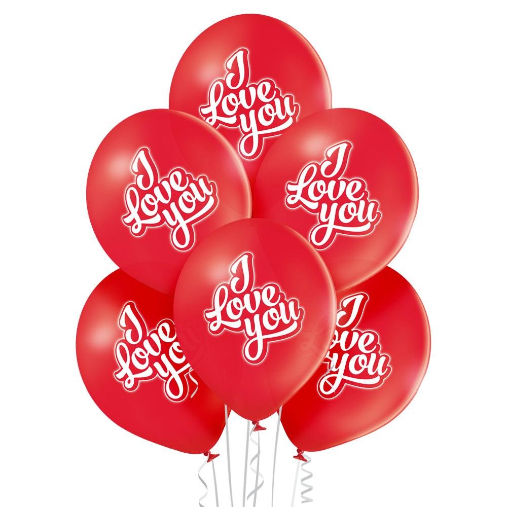 I love You Ballon - Latex bedruckt