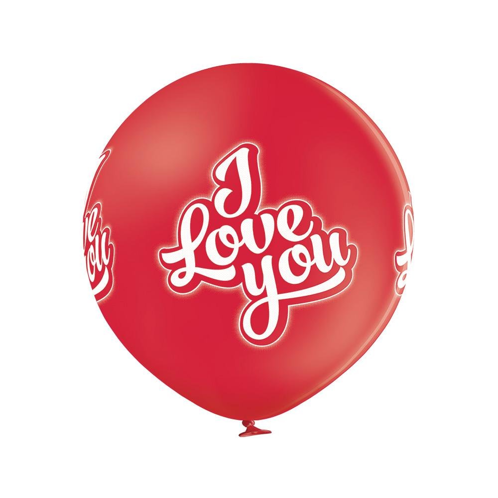 I Love You Ballon XL - Latex bedruckt XL