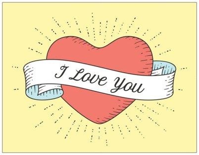 I Love You - Grusskarte - Grusskarten