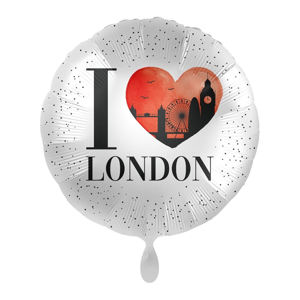 Ich liebe London Herz Ballon (mit Helium gefüllt) - Herz Ballon helium