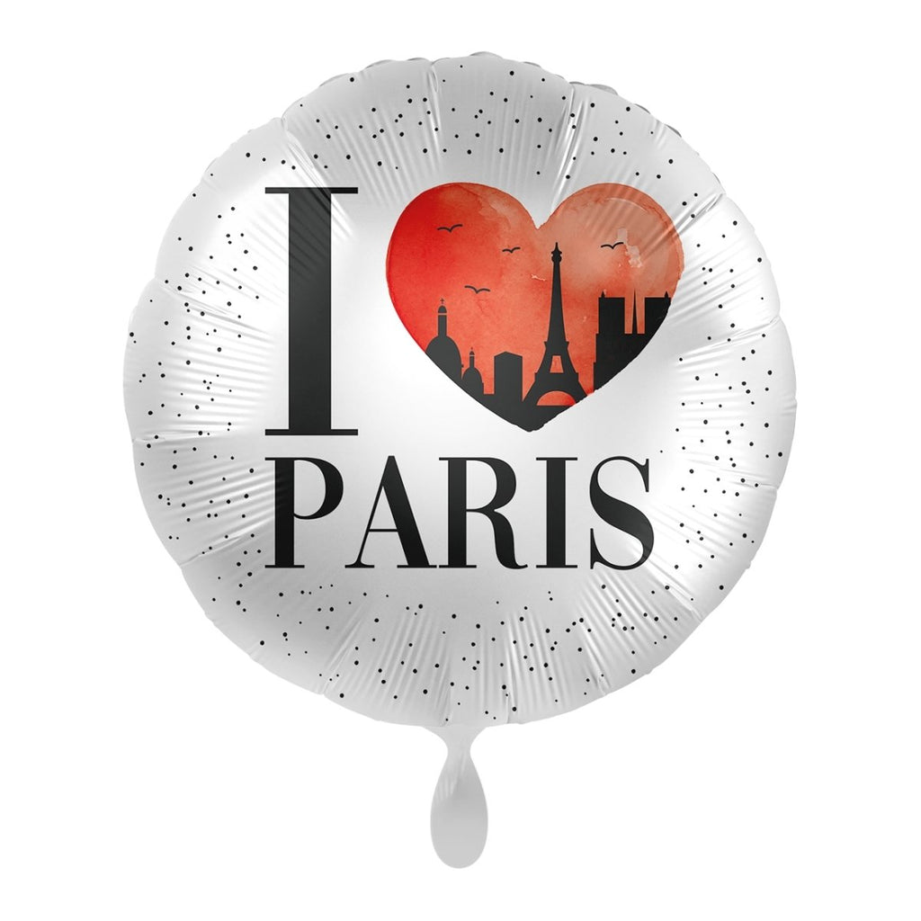 Ich liebe Paris Herz Ballon (mit Helium gefüllt) - Herz Ballon helium