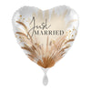 Ballon vintage Just Married (rempli d'hélium) 