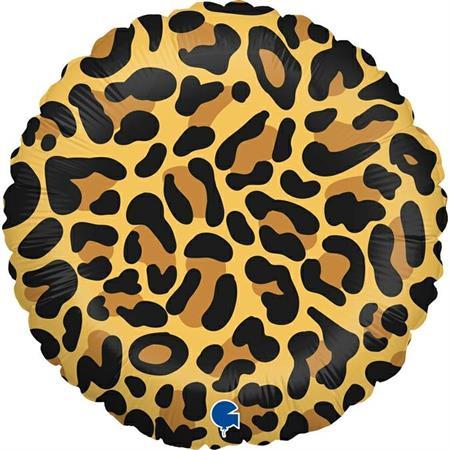 Leoparden Flecken Ballon (mit Helium gefüllt) - Special message helium rund
