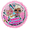 Ballon joyeux anniversaire LOL (rempli d'hélium) 