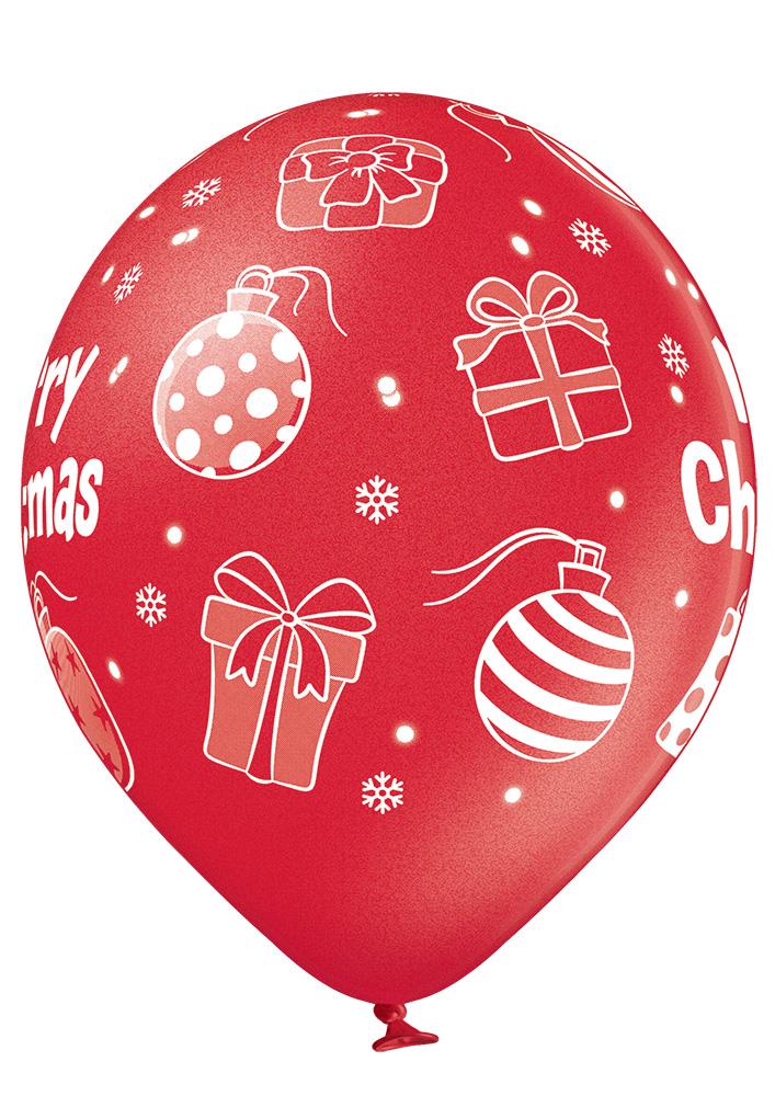 Merry Christmas Ballon - Latex bedruckt
