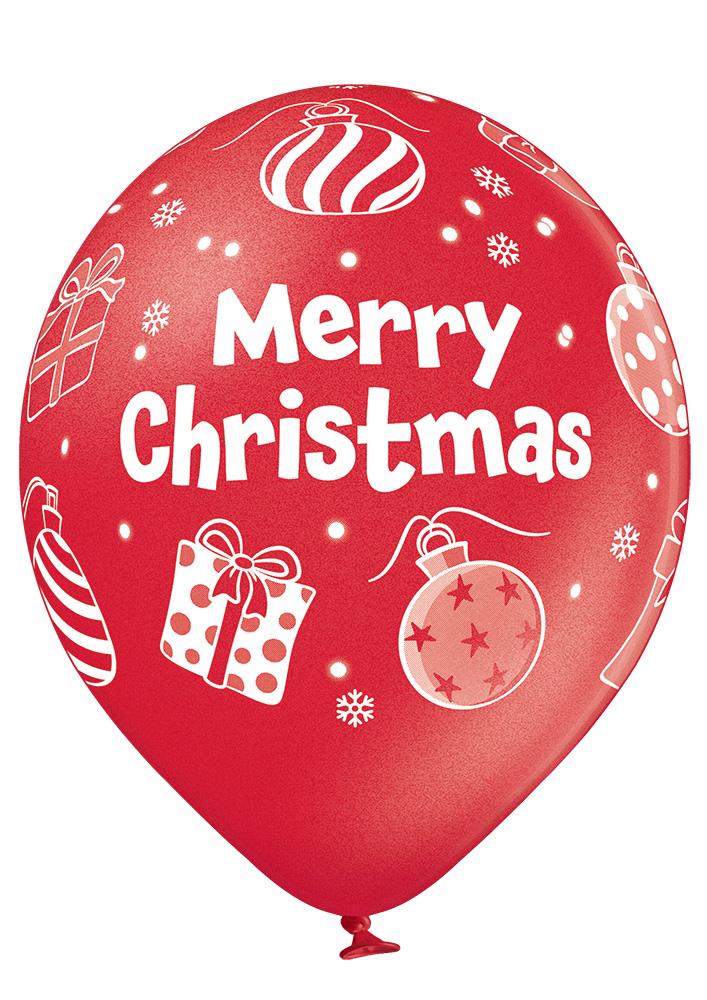 Merry Christmas Ballon - Latex bedruckt