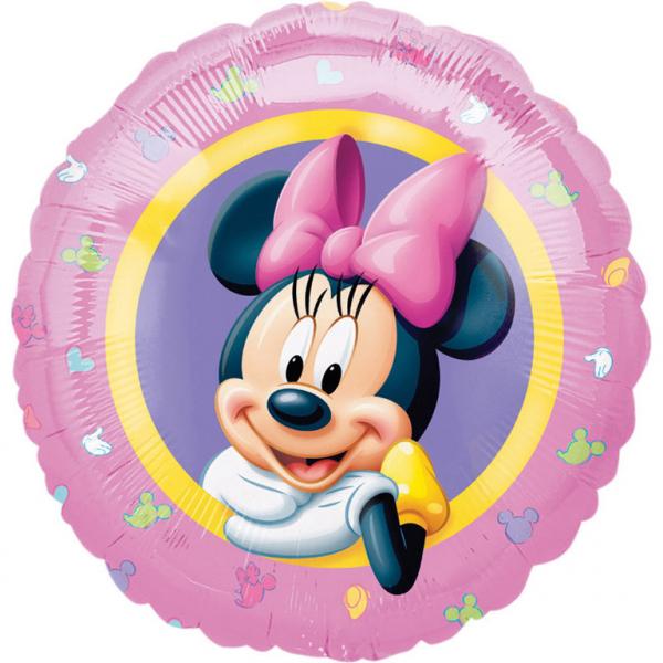 Minnie Mouse Rosa Ballon (mit Helium gefüllt) - LIscenced klein