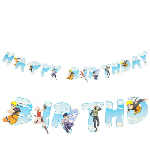 Naruto Manga Happy Birthday Girlande