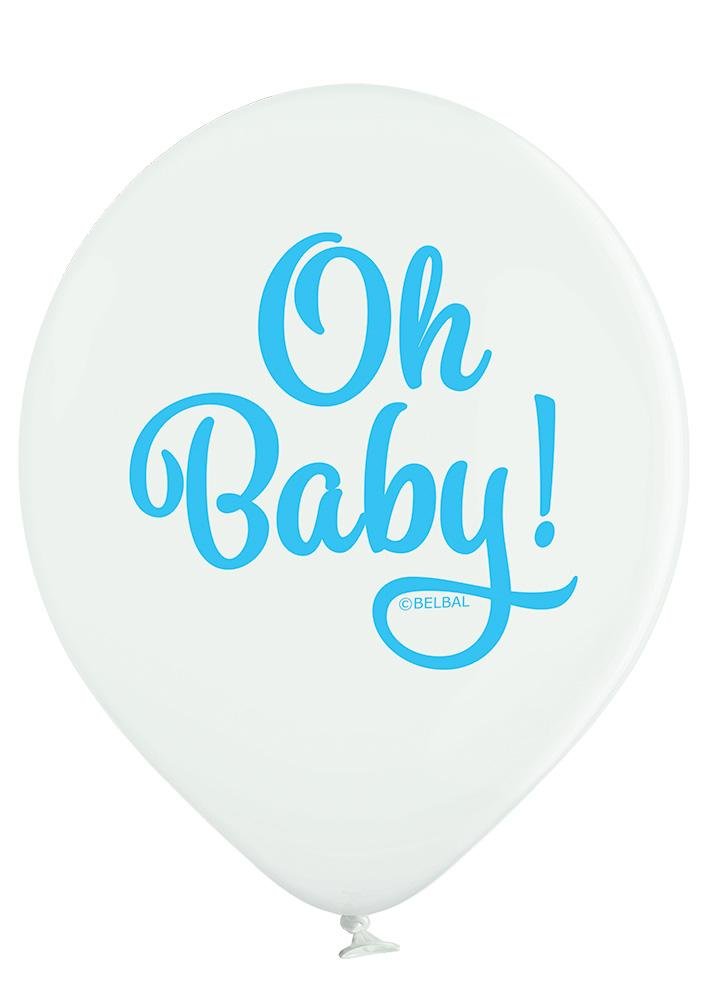 Oh Baby Boy Ballon - Latex bedruckt