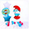 Bouquet de ballons Grand Schtroumpf (rempli d'hélium) 