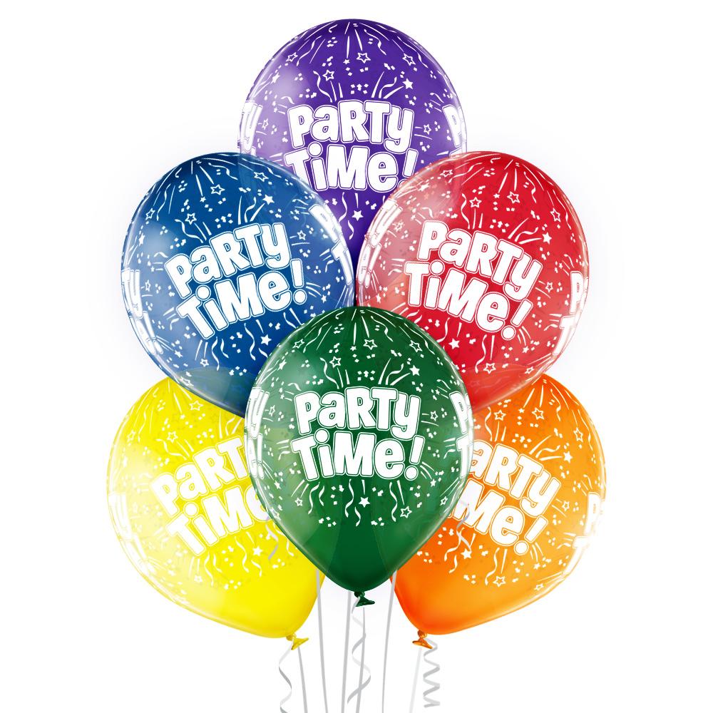 Party Time Ballon - Latex bedruckt