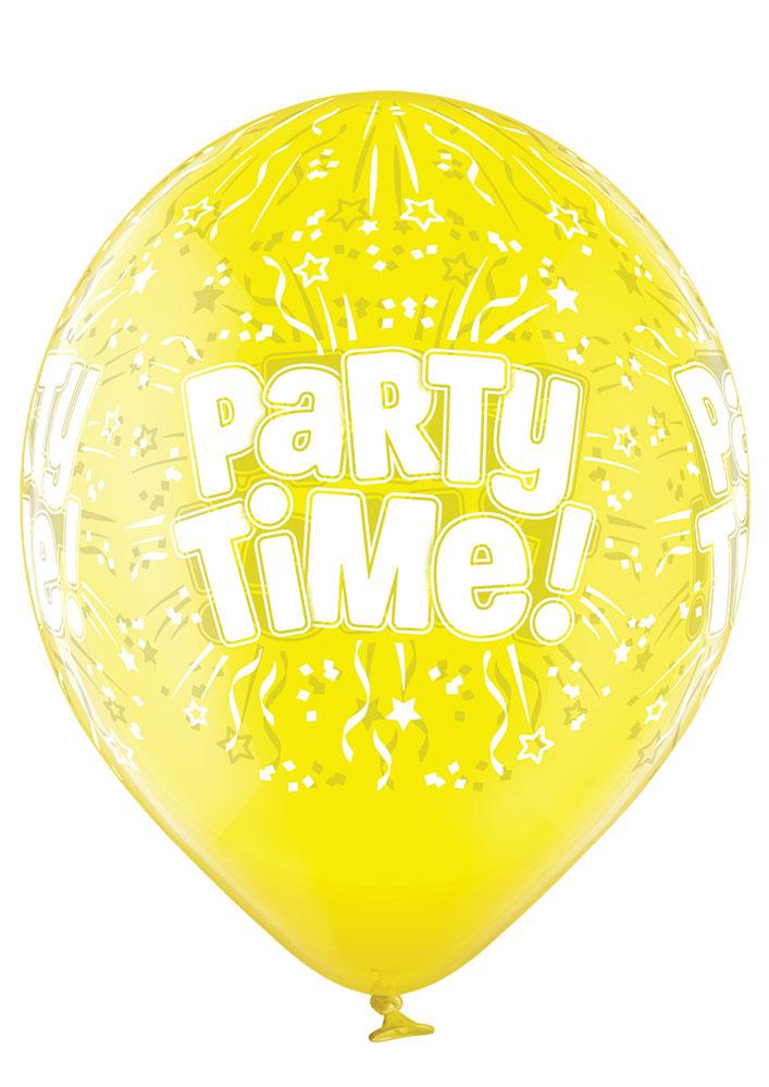 Party Time Ballon - Latex bedruckt