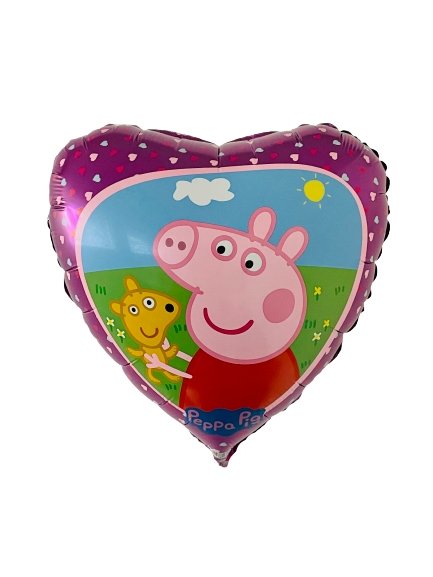 Peppa Pig (Wutz) Ballon (mit Helium gefüllt) - LIscenced klein