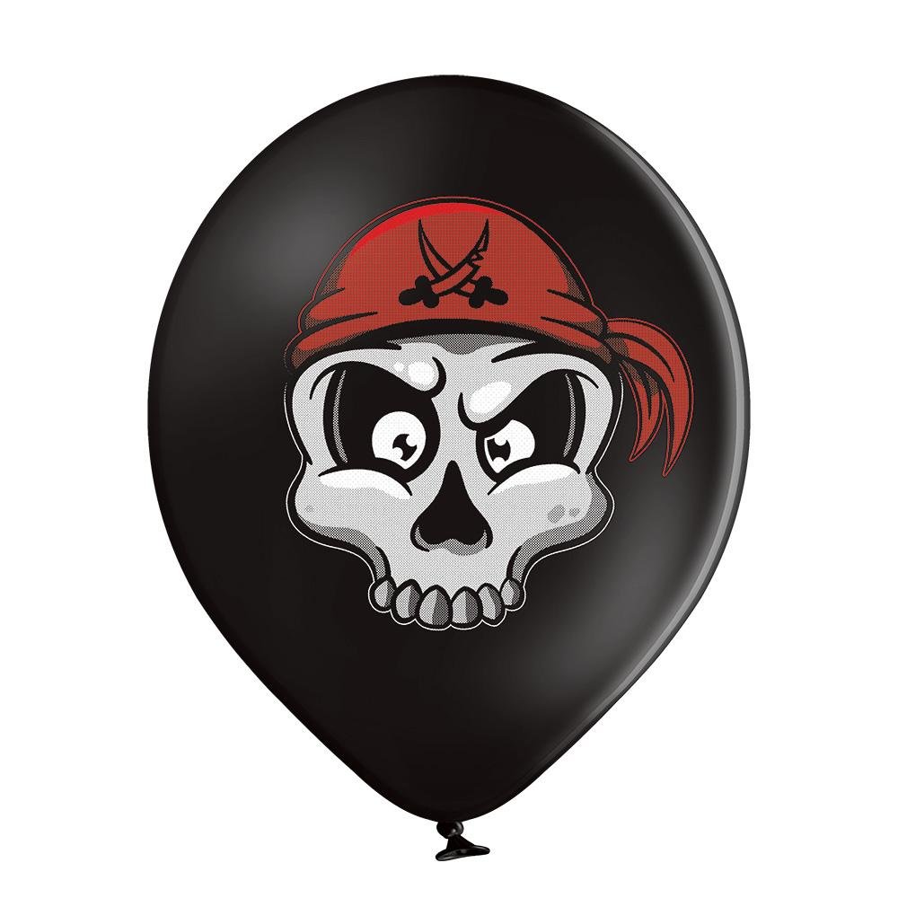 Piraten Schädel Ballon - Latex bedruckt
