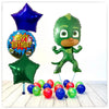 Bouquet de ballons PJ Masks Gekko (rempli d'hélium) 