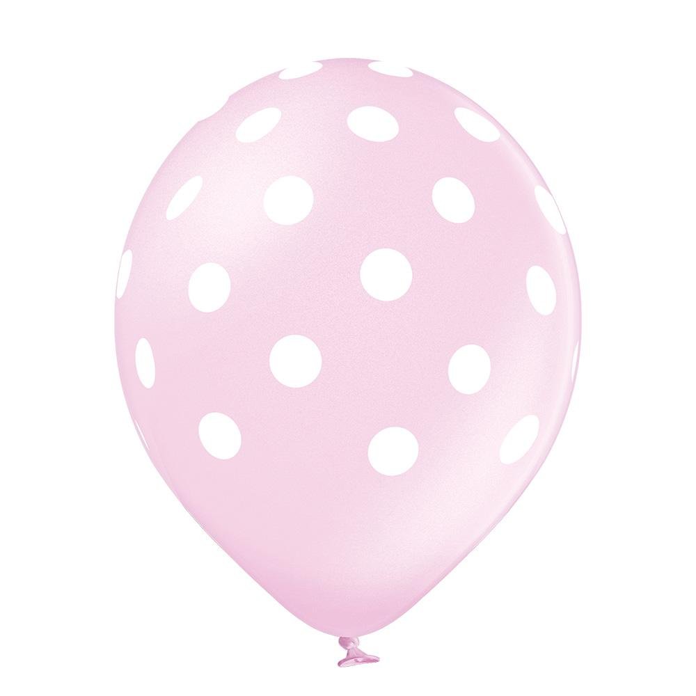 Polka Dots Girl Ballon - Latex bedruckt