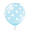 Polka Dots hellblau Ballon XL