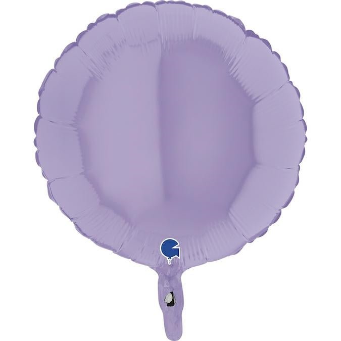 Rund hell violett Ballon (mit Helium gefüllt) - Stern Ballon Helium