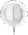 Ballon blanc rond (rempli d'hélium) 