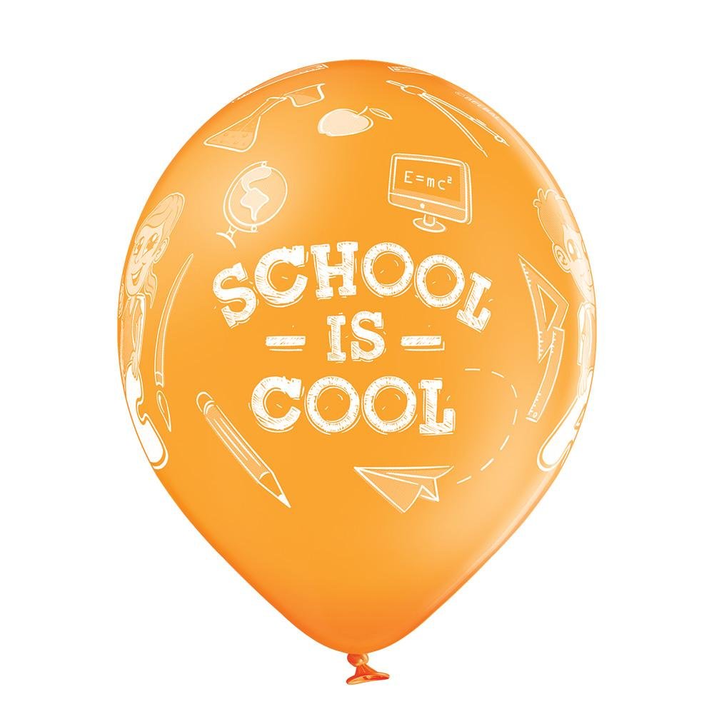School is cool Ballon - Latex bedruckt