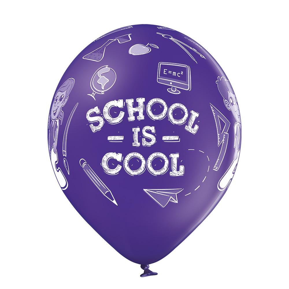 School is cool Ballon - Latex bedruckt