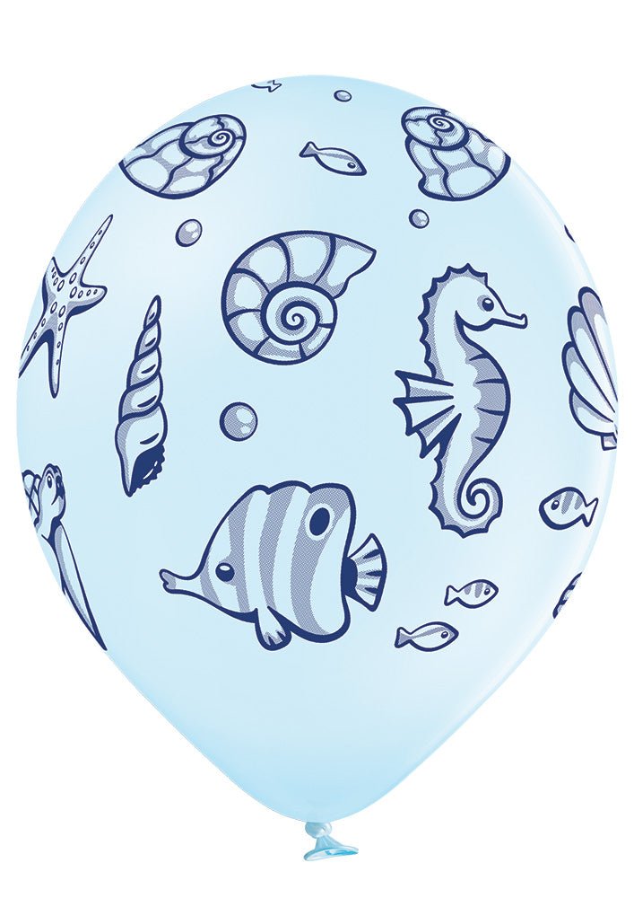 Sea Life - Meeresleben Ballon - Latex bedruckt