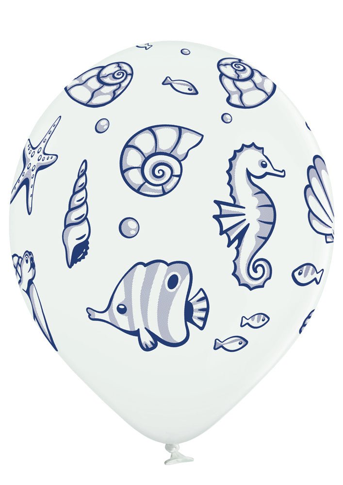 Sea Life - Meeresleben Ballon - Latex bedruckt