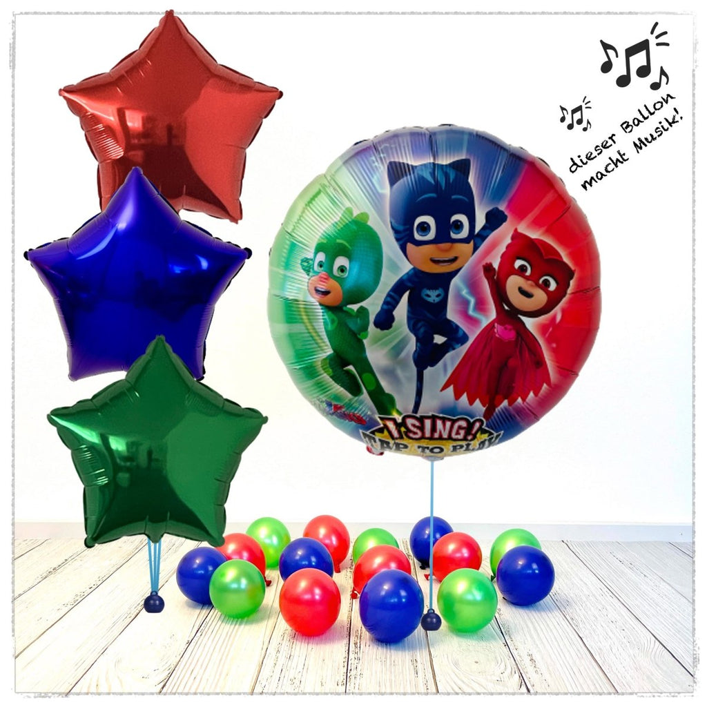 Singender PJ Masks Ballon Bouquet (mit Helium gefüllt) - Sing a Tune Bouquet