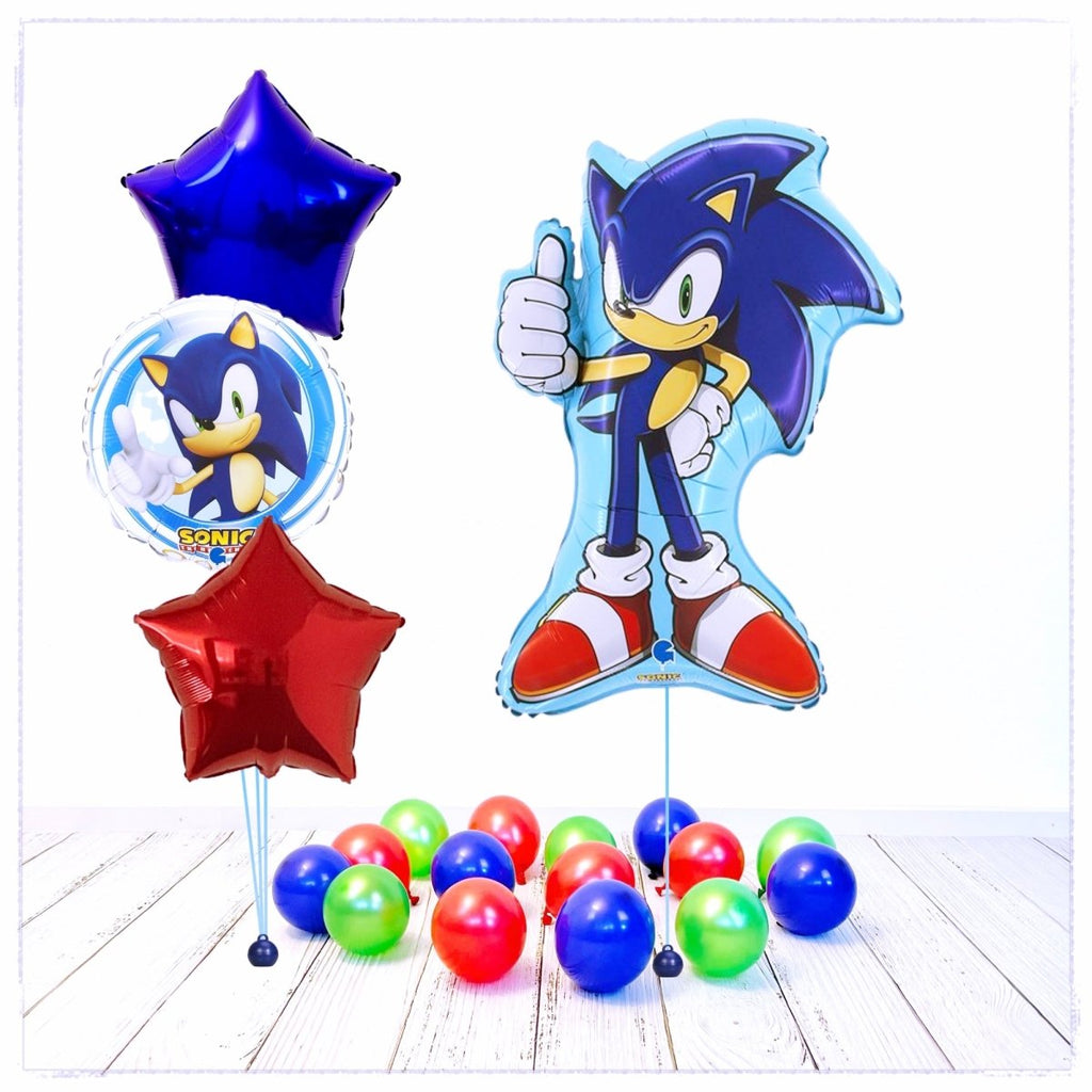 Sonic Ballon Bouquet (mit Helium gefüllt) - Liscenced Bouquet