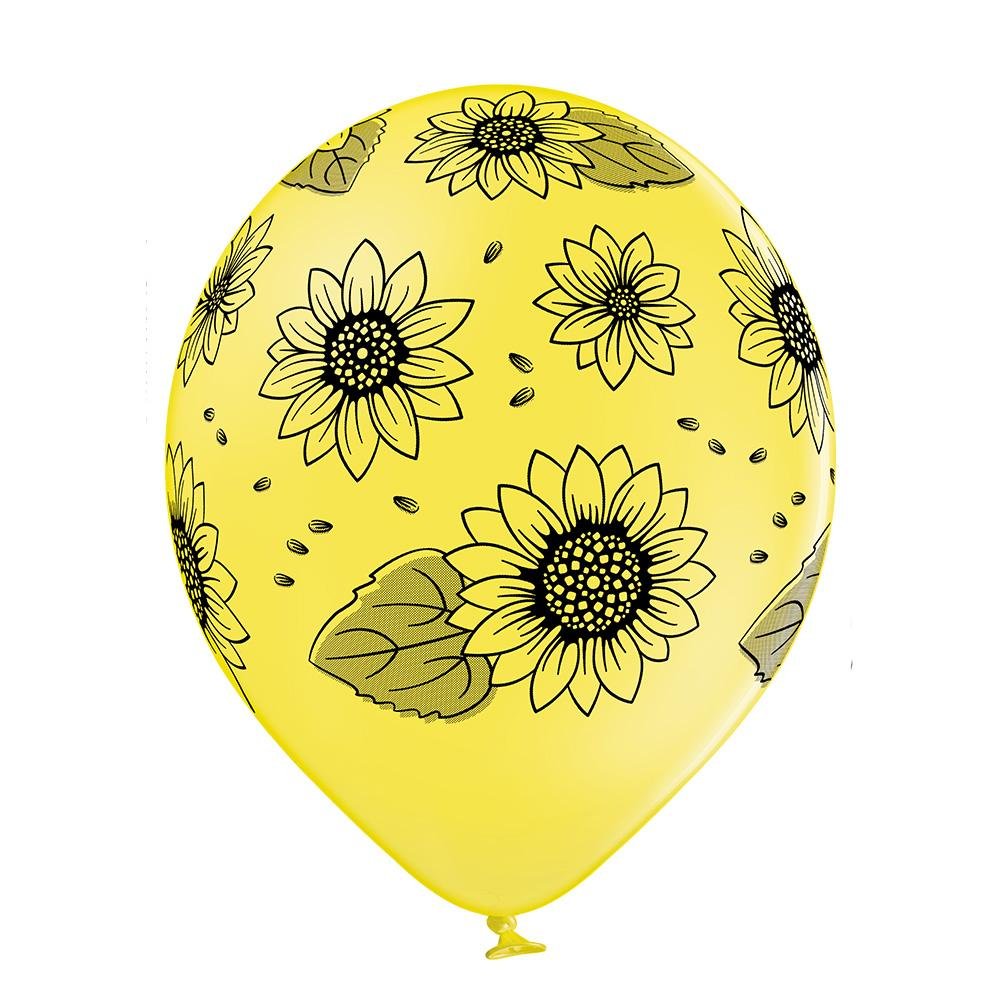 Sonnenblumen Ballon - Latex bedruckt