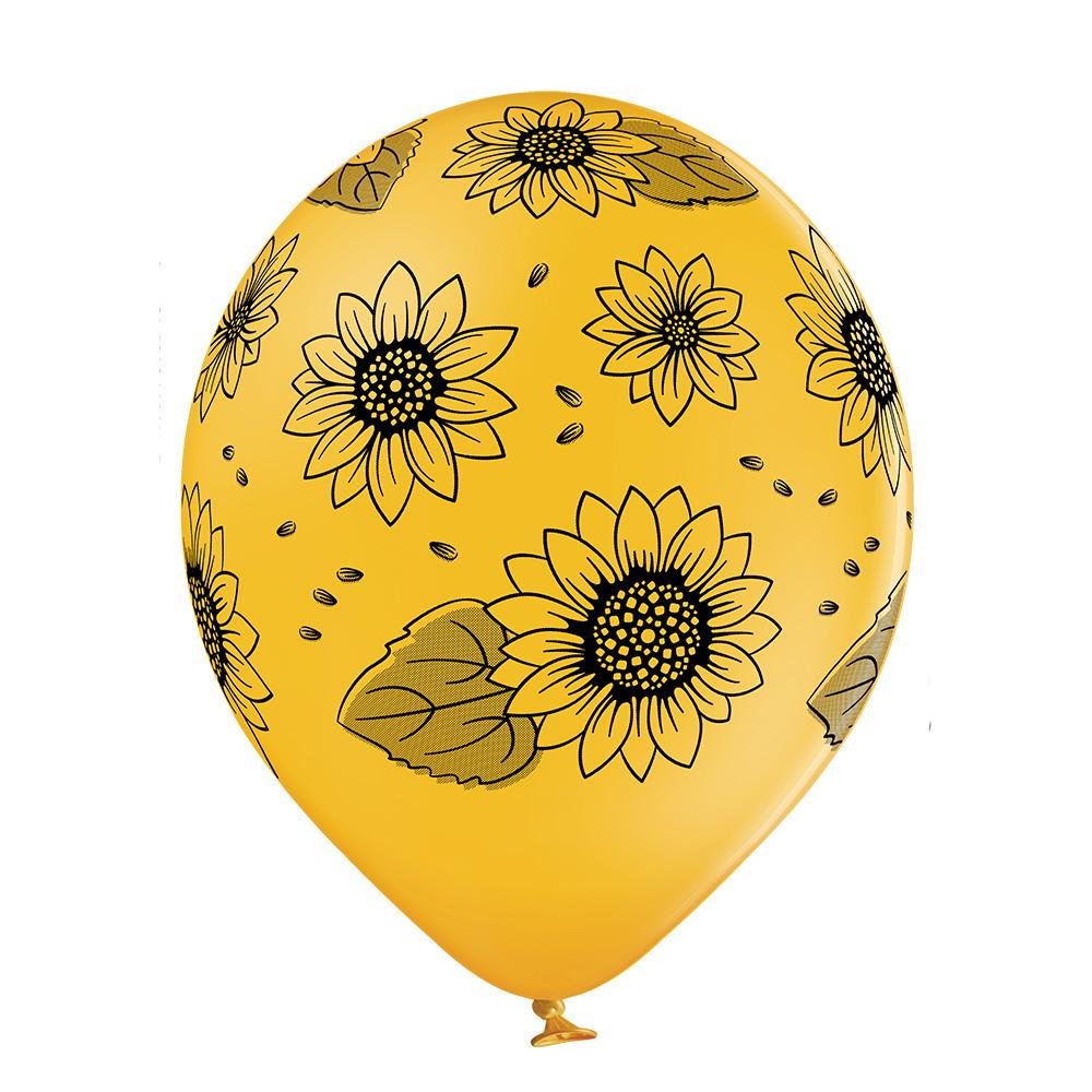 Sonnenblumen Ballon - Latex bedruckt