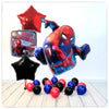Spider Man Happy Birthday Ballon Bouquet (mit Helium gefüllt)