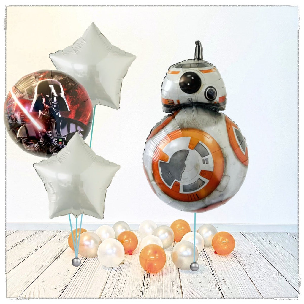 Star Wars BB8 Ballon Bouquet (mit Helium gefüllt) - Liscenced Bouquet