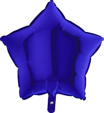 Stern capri blau Ballon (mit Helium gefüllt) - Stern Ballon Helium