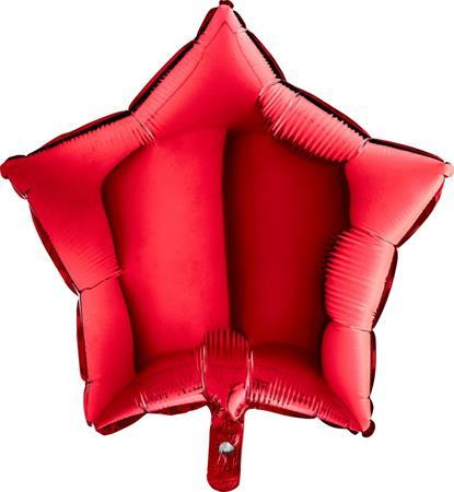 Stern rot Ballon (mit Helium gefüllt) - Stern Ballon Helium