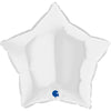Stern weiss Ballon (mit Helium gefüllt)