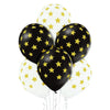 Ballon Etoiles or / noir / blanc 