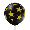 Ballon Etoiles noir/doré XL 
