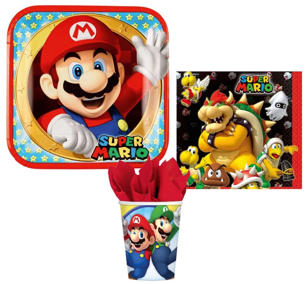 Super Mario Party 3er Dekoration Set - Party Set