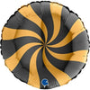 Ballon tourbillonnant en or noir (rempli d'hélium) 