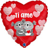 Ballon Ti Amo Koala (rempli d'hélium)