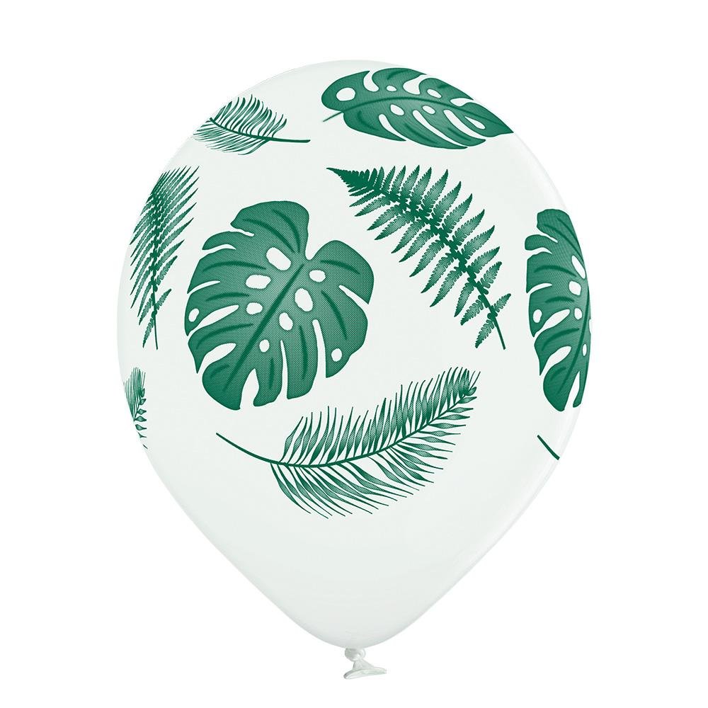 Tropische Blätter Ballon - Latex bedruckt