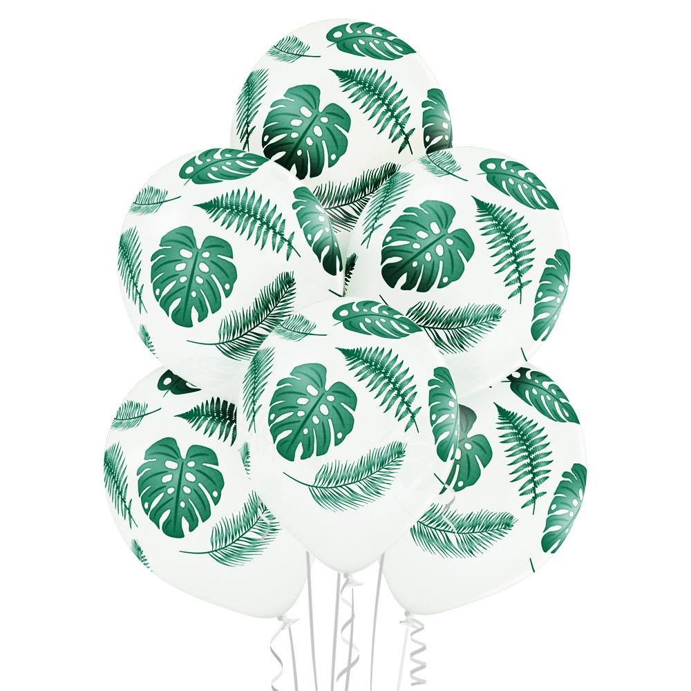 Tropische Blätter Ballon - Latex bedruckt