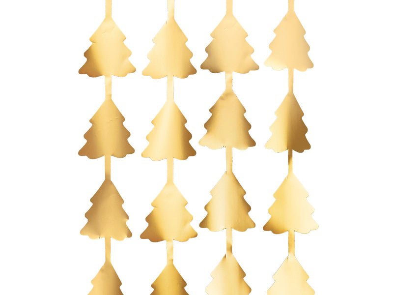 Weihnachtsbaum Vorhang gold - Party Vorhänge