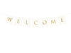 Welcome bannière guirlande blanche 