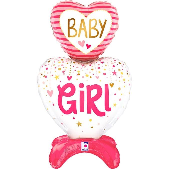 XL Baby Girl AirLoonz Ballon (zum selber aufblasen mit Luft) - Airloonz