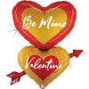 Ballon coeur XL Be Mine Valentine (rempli d'hélium) 