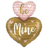 XL Be Mine Valentine Herz Ballon (mit Helium gefüllt)