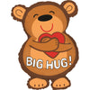 Ballon XL Big Hug Bear (Teddy) (rempli d'hélium)